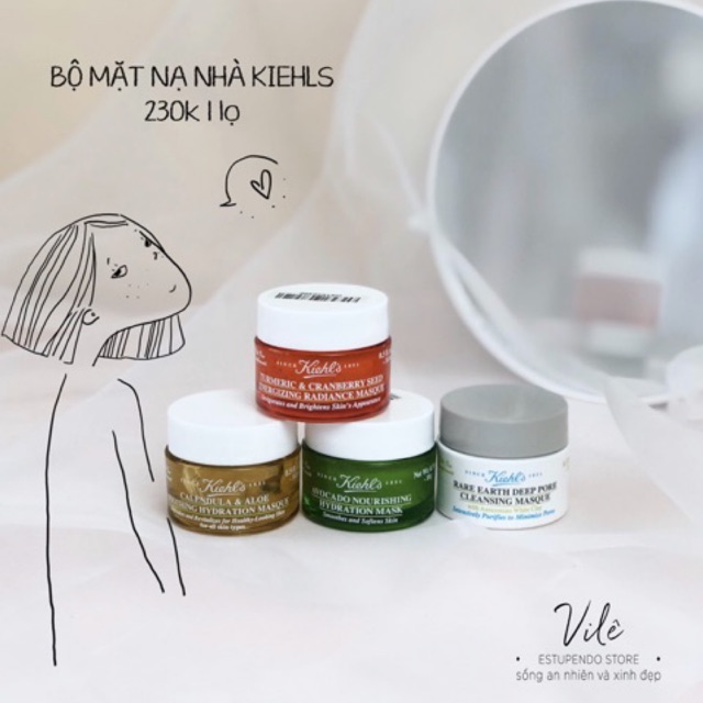 Mask Kiehl's mini 14ml . [New Hot]