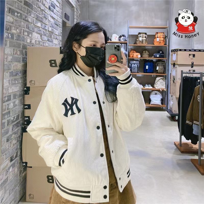 Áo Khoác Bóng Chày Mlb22 Cổ Đứng Thời Trang Xuân Thu Cho Nam Nữ