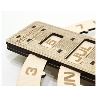 Đồng hồ gỗ lắp ráp - lịch vạn niên Jonnydecor D04