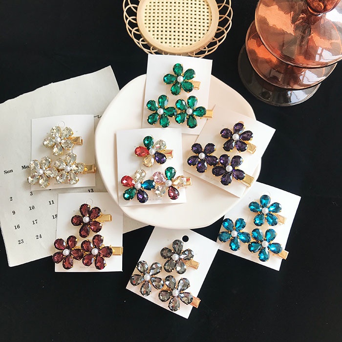 Kẹp Tóc Đuôi Ngựa Mini Hình Hoa Màu Kẹo Thời Trang Hàn Quốc Cho Nữ