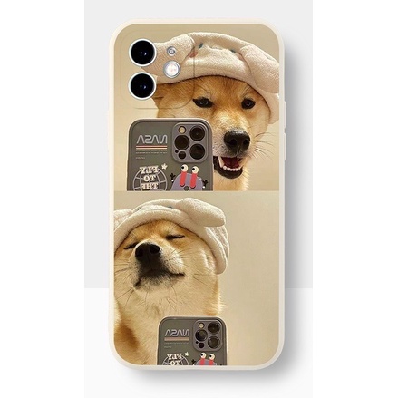 Ốp Lưng Iphone Cạnh Vuông, Bảo Vệ Camera Hình Corgi ip 7Plus,8plus,x,xs,xsmax,11,11promax,12,12promax,13,13promax