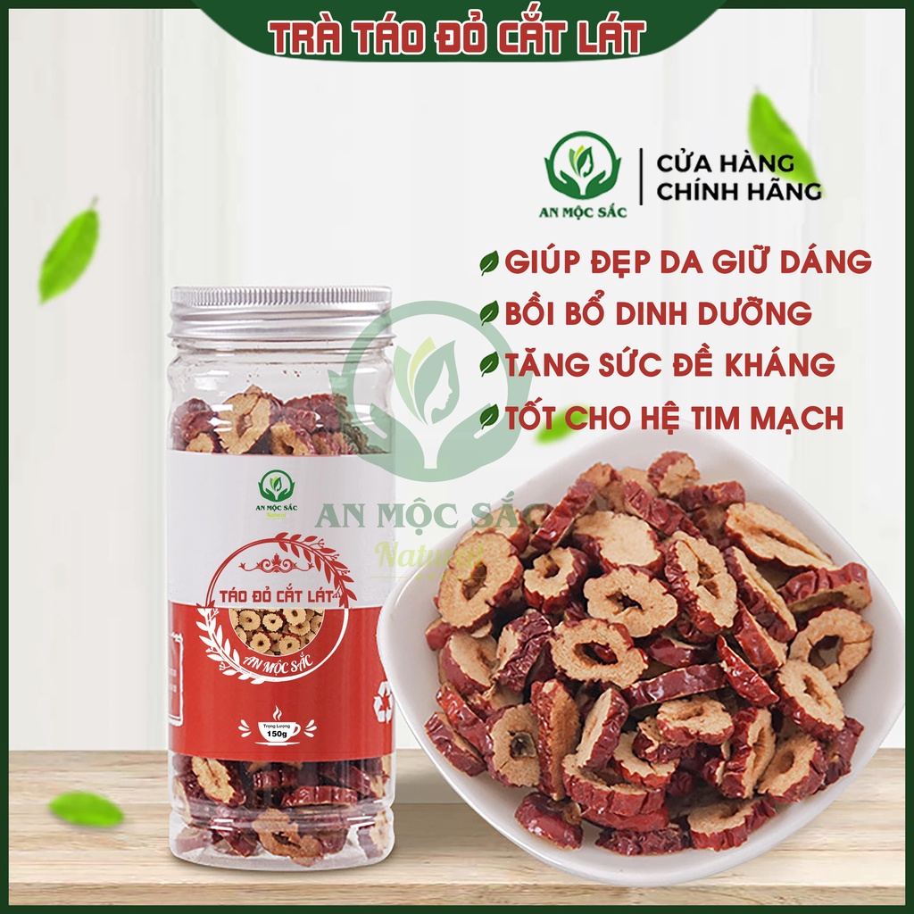 ✅[THƯỢNG HẠNG] Táo Đỏ Thái Lát Hàn Quốc Sấy Khô Đều Thơm Và Đẹp Tự Nhiên An Mộc Sắc