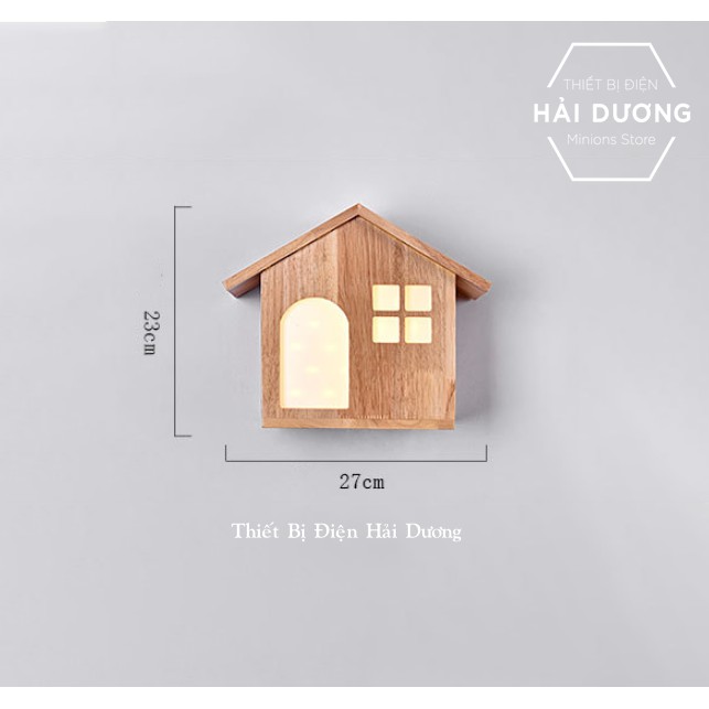 Đèn Tường Gỗ Hình Ngôi Nhà DT-B0045 Kiểu Dáng Hiện Đại - Trang Trí Căn Phòng - Energy Green Lighting - Có Video Thực Tế