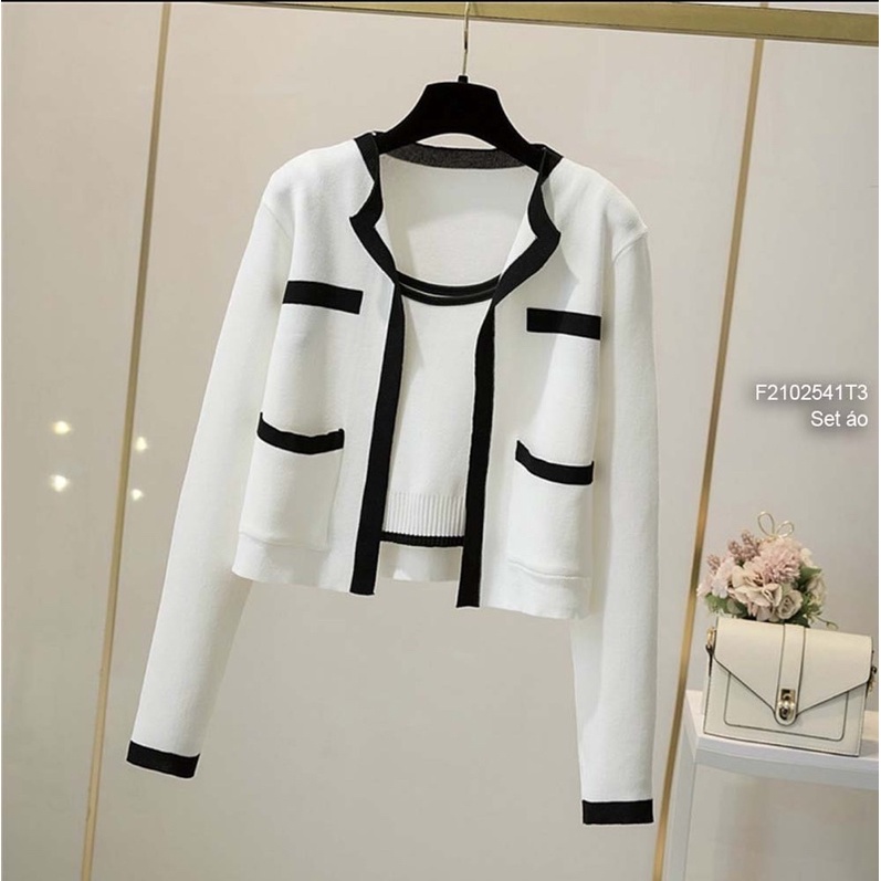 Sét cặp áo phối viền