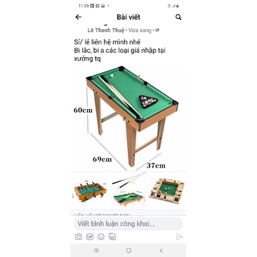 Bàn Bi A, Bi Lắc Bóng Đá trẻ em (Gỗ) 6 Tay Cầm Loại Lớn Nhất