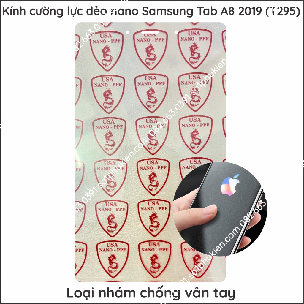 Kính cường lực dẻo nano samsung tab a8 2019 (tab t295)