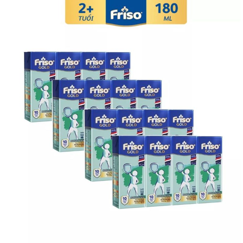 (Date T12/2021) Combo 4 Lốc 4 hộp Sữa pha sẵn Friso Gold 4 cho bé từ 2 đến 4 tuổi