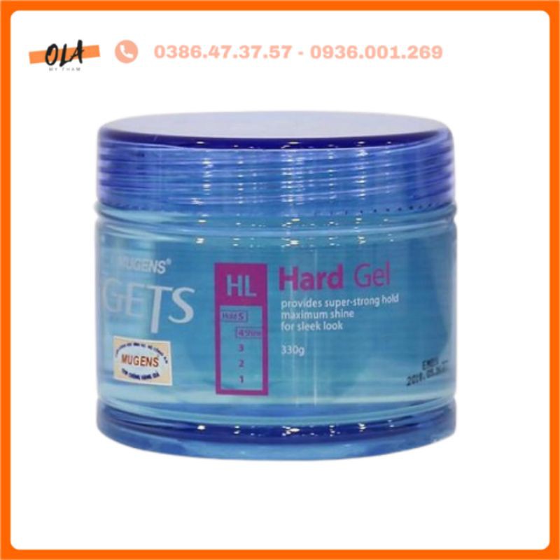 gel mugens super hard gel vuốt tóc siêu cứng - mỹ phẩm ola