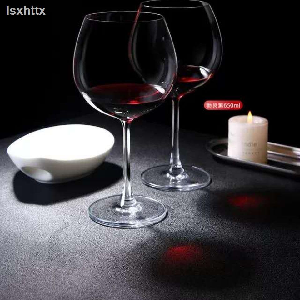 8.13∏┋Bộ 6 ly thủy tinh uống rượu vang đỏ 2 ly thiết kế sáng tạo