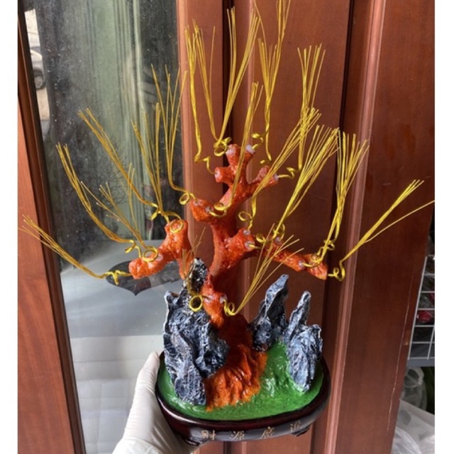 Bộ vật liệu tự làm cây Kim Tiền Cầu May Mắn-Tài Lộc 21 nhánh