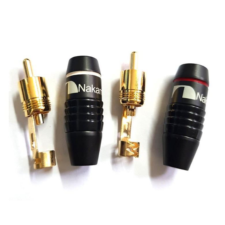 Bộ 10 Jack AV Hoa Sen NaKamichi cao cấp / Jack RCA / Jack Bông Sen