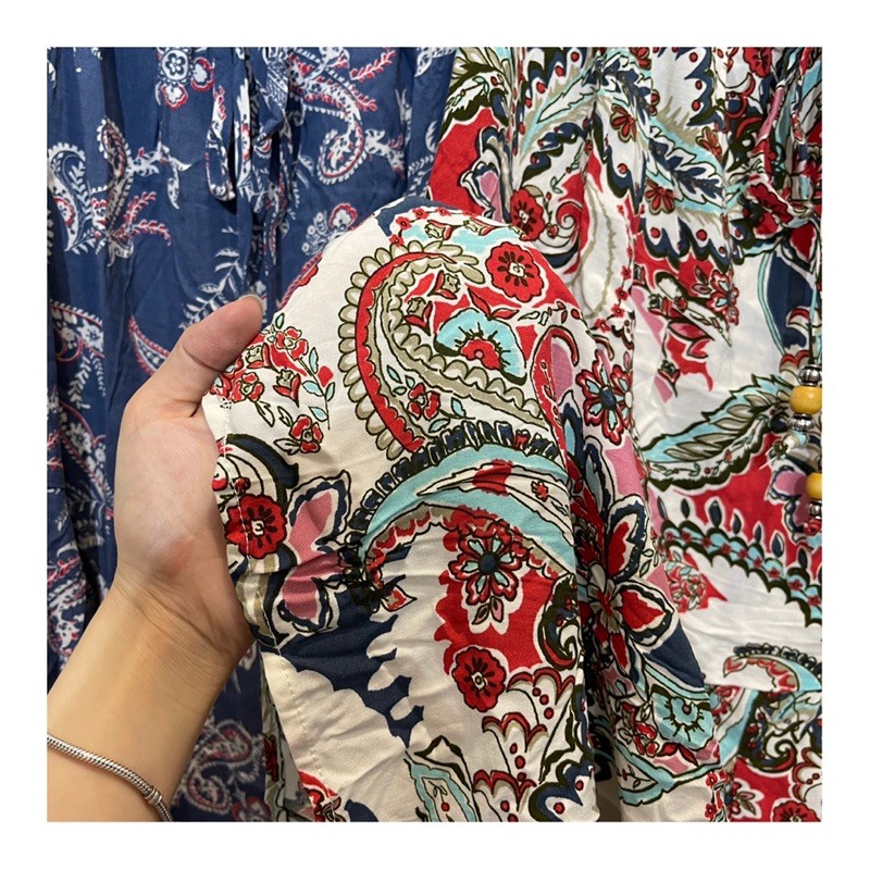 Đầm Maxi Ống Cúp Ngực Hoạ Tiết Thổ Cẩm BEBOP (CÓ BIG SIZE) | BigBuy360 - bigbuy360.vn