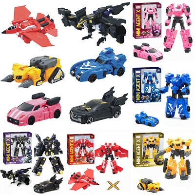 Mô hình đồ chơi robot biến hình 5 kiểu Miniforce X Lucybot Transformer Machine Car Robot