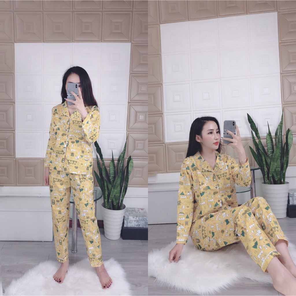 [XẢ KHO GIÁ SỐC] Bộ Pijama Kate Thái Tay Dài Quần Dài Siêu Đẹp | BigBuy360 - bigbuy360.vn