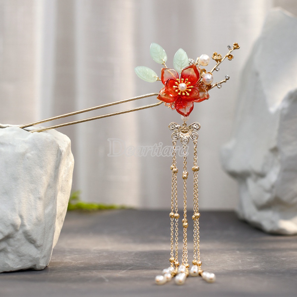 Kẹp Tóc Đính Núm Tua Thời Trang Nữ Tính