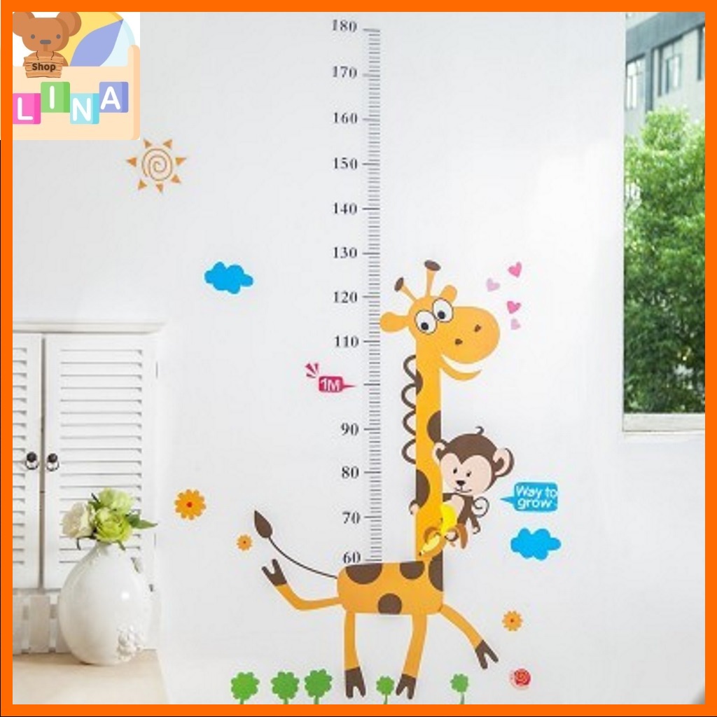 Decal dán tường đo chiều cao cho bé - LINA Kids