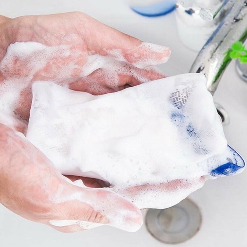 Lưới Tạo Bọt Đựng Xà Phòng Tiện Lợi 2 lớp nhỏ gọn mang đi du lịch SIGO