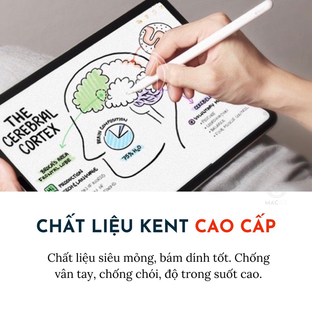 [Thế hệ mới] Dán màn hình iPad Paper-like chống vân cảm giác vẽ trên giấy paperlike - air 4 10.2 10.5 10.9 pro 11 (AD01)