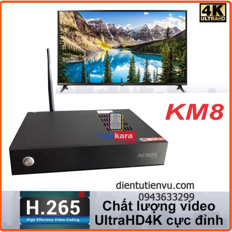 Đầu karaoke Acnos KM8 UltraHD 4K (Không ổ cứng) Chính hãng