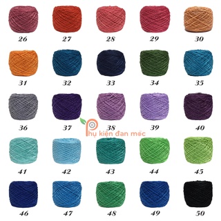 Sợi Cotton Việt Nam Cuộn 100g (Mã từ 01 đến 50)
