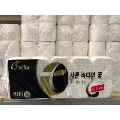 Giấy Vệ Sinh Hải Hoa 10 Cuộn Không Lõi