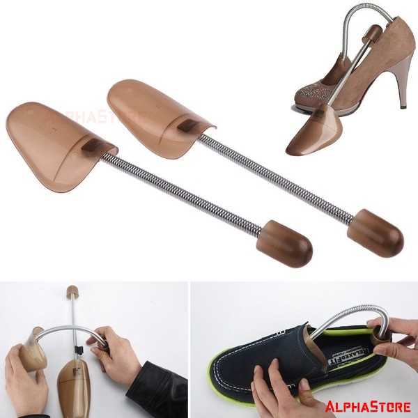 Cây Giữ Form Giầy Nhựa, Thiết Kế Lò Xo Tiện Dụng - Shoes Tree Nhựa Mica Chống Nhăn Giày Nam Nữ, Giầy Cao Gót