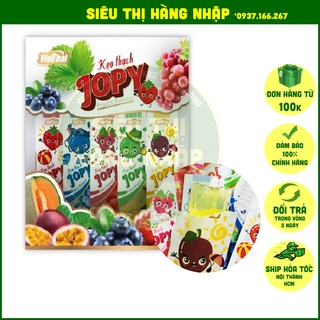 [Mix 5 vị] Kẹo thạch zaizai Jopy Việt Thái dạng thanh 800g (vị dâu, nho, việt quất, dưa lưới & chanh dây), ăn vặt ngon