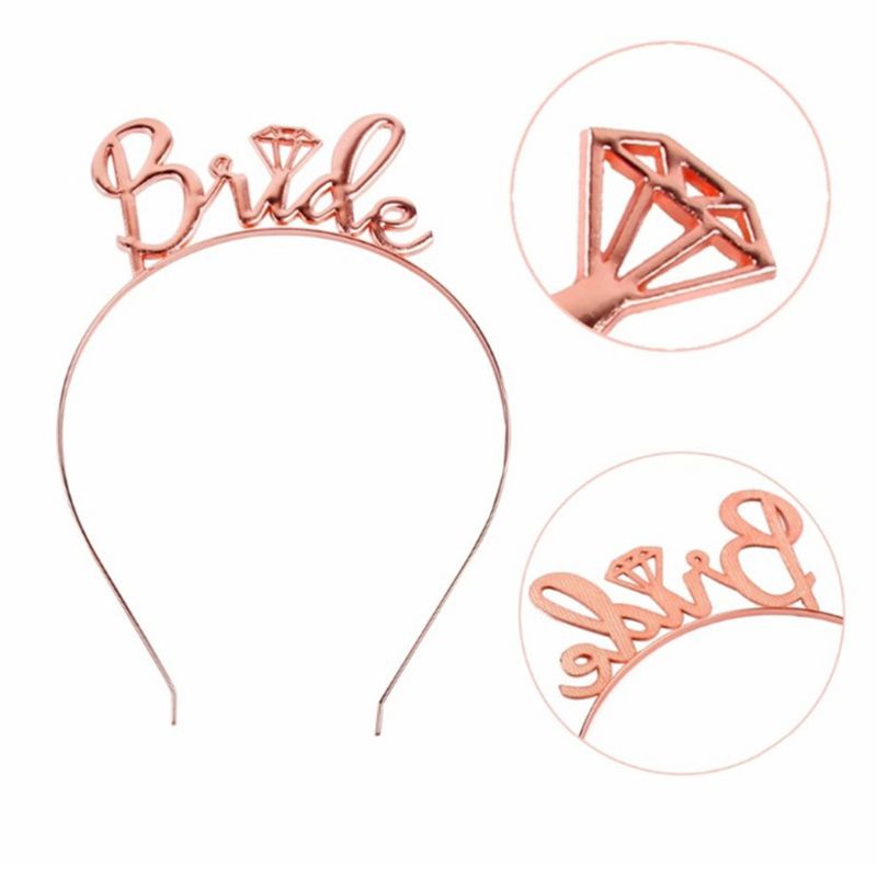 Set 8 Dây Cờ Treo Trang Trí Tiệc In Chữ Bride to Be Sash