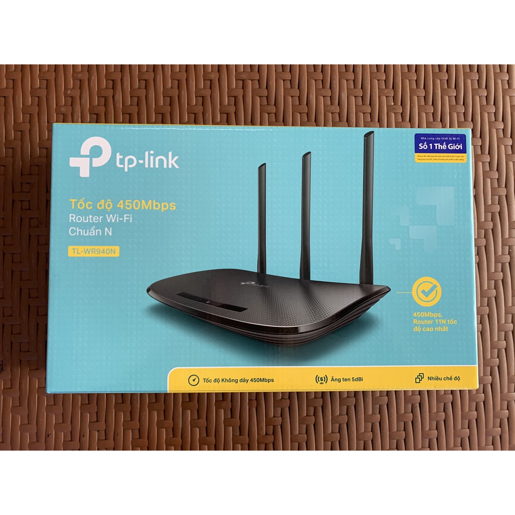 Thiết bị phát Router wifi TP-link TL-WR940N - CAM KẾT CHÍNH HÃNG