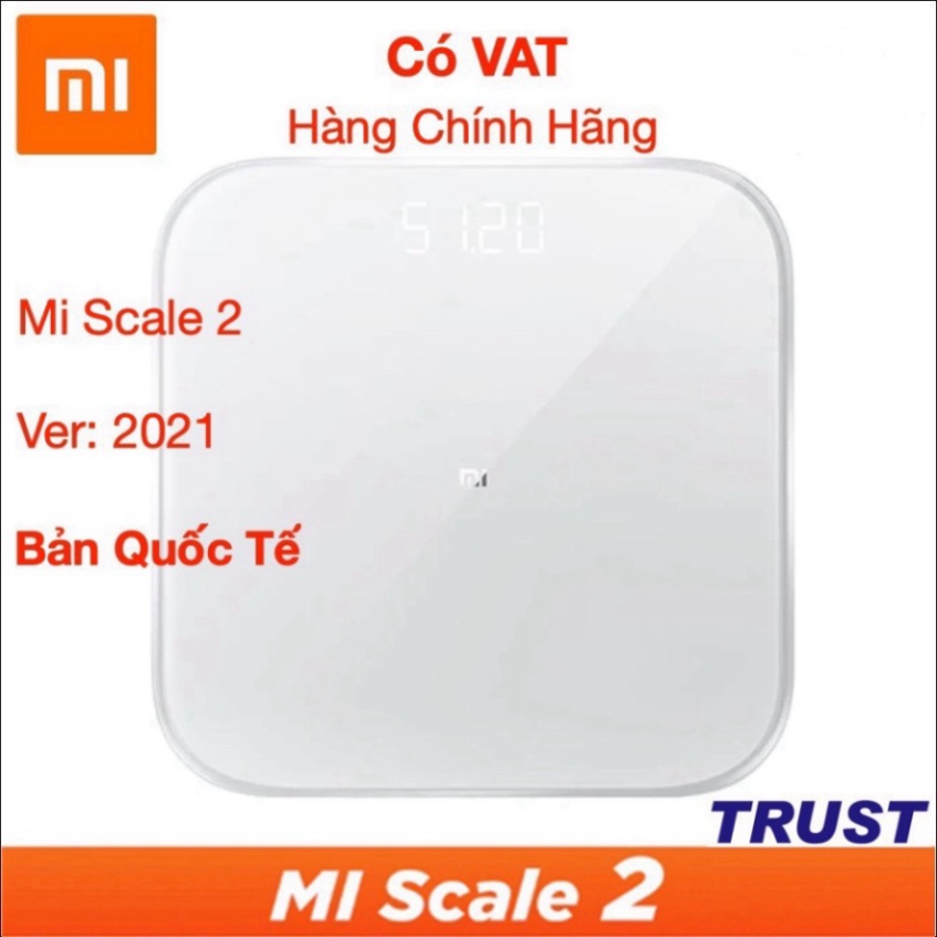 Cân Điện Tử Thông Minh Bluetooth Xiaomi Smart Scale Gen 2 – Bác Sĩ Gia Đình, Trợ Lý Sức Khỏe - Hàng Chính Hãng