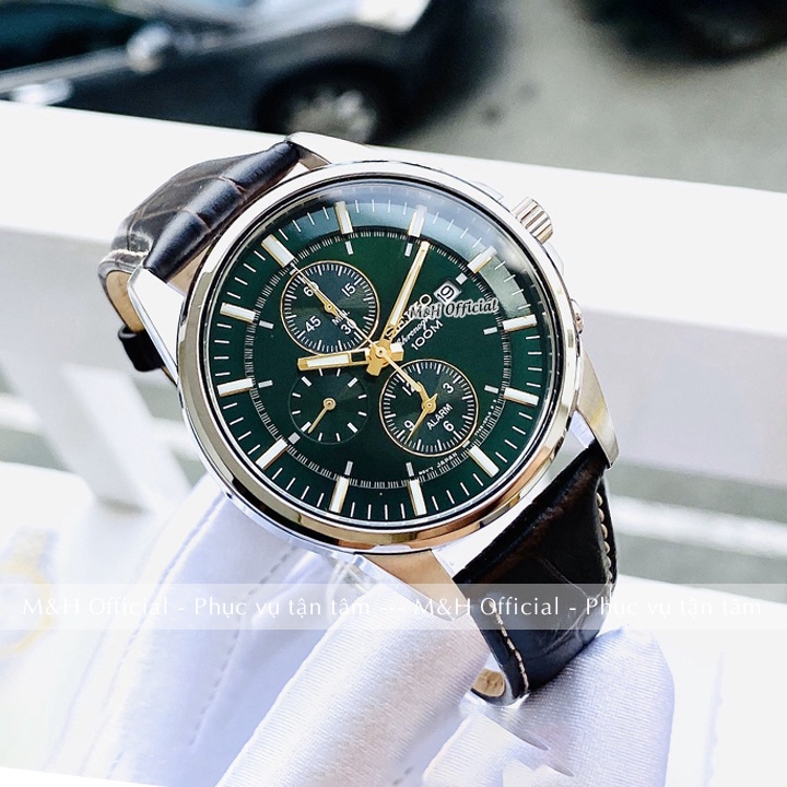 Đồng hồ đeo tay nam Seko dây da đẹp cao cấp, chạy 6 kim thời trang sang trọng, lịch lãm [Tặng thêm pin] | BigBuy360 - bigbuy360.vn