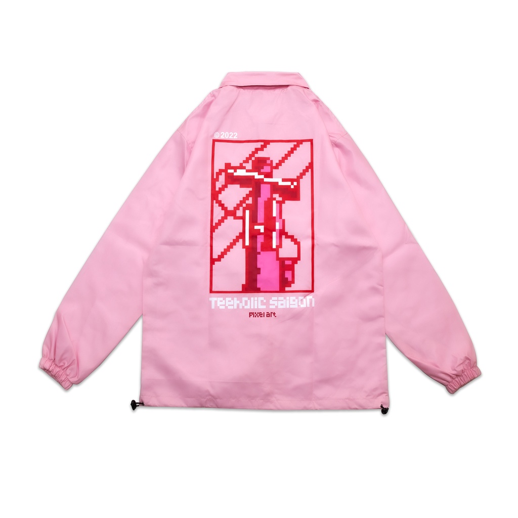 Áo Khoác Jacket TeeHolic Pixel Màu Hồng