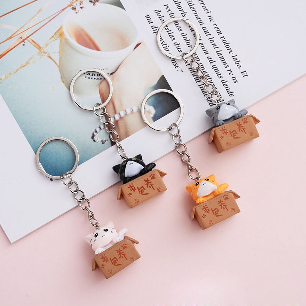 Móc Khóa Hình Chú Mèo Dễ Thương