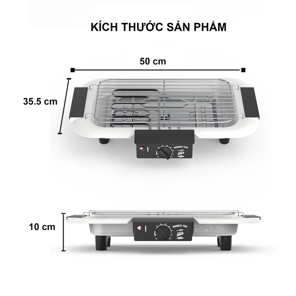 Bếp Nướng Điện Không Khói BBQ 2000W BY1909 nhỏ gọn tiện lợi, thích hợp cho hộ gia đình - LB 295211