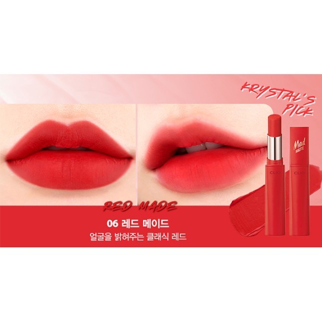 SON THỎI CLIO 𝗠𝗔𝗗 𝗠𝗔𝗧𝗧𝗘 𝗦𝗧𝗔𝗜𝗡 𝗟𝗜𝗣𝗦 🌸 | BigBuy360 - bigbuy360.vn