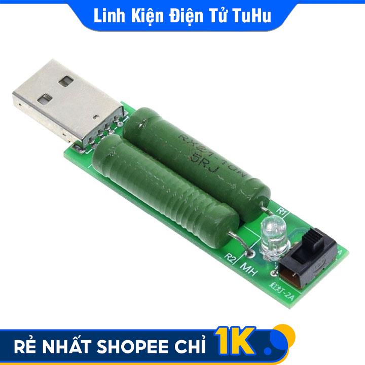 Tải Giả Lập 1A/2A Dùng Test Pin Sạc Dự Phòng, Cốc Sạc, Xả Nhanh Điện Áp Cell Pin 18650