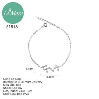 Lắc tay bạc thời trang 12 chòm sao cung hoàng đạo Le'mare Jewelry S1815 - Bọ Cạp (24/10-22/11)