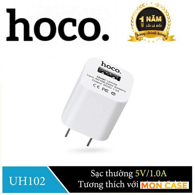 Củ sạc Hoco UH102 ✓ Chính Hãng Cao Cấp ✓ Cốc Sạc hỗ trợ sạc nhanh - 5V / 1A