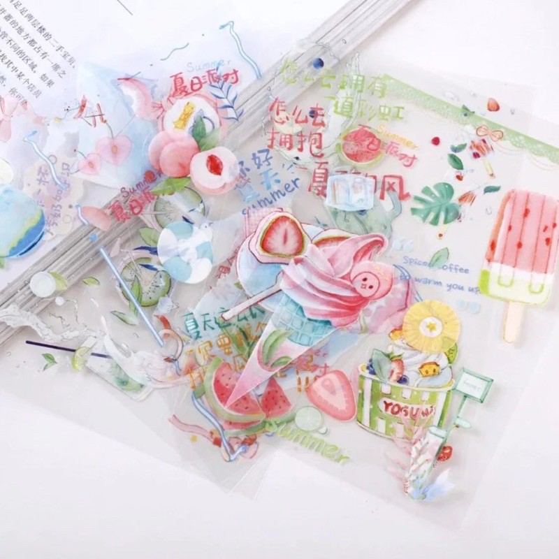 sticker Set 6 tấm mùa hè