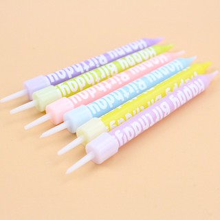 Nến chữ Happy Birthday màu pastel kiểu dáng Hàn Quốc
