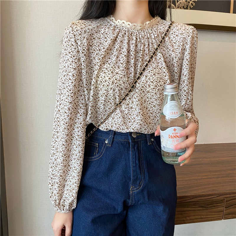 Áo Voan Tay Dài Phối Ren Thời Trang Dành Cho Nữ | BigBuy360 - bigbuy360.vn