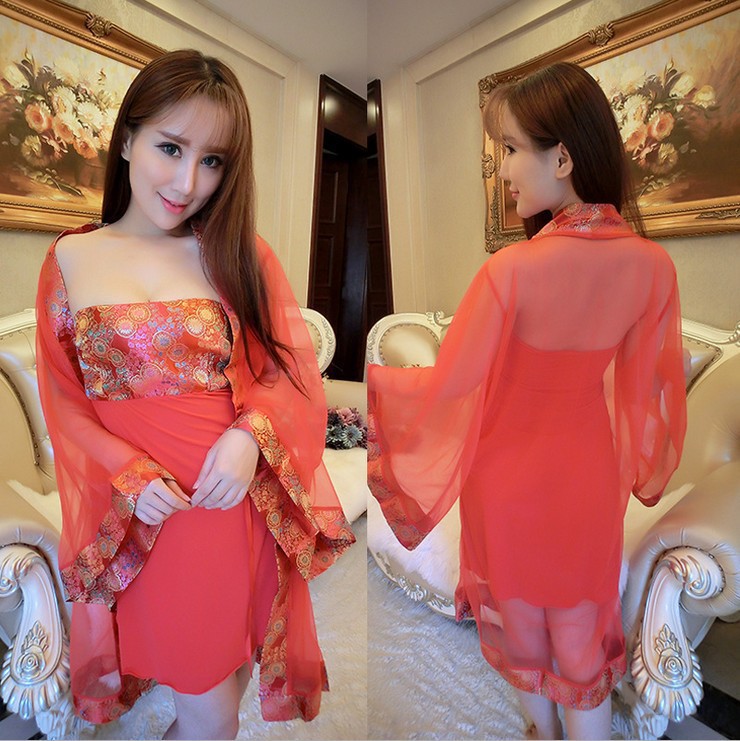 Set đồ ngủ bằng lụa satin phối ren thời trang quyến rũ cho nữ Đồ ngủ nữ tiểu thư sexy cosplay dễ thương cute gợi cảm bigsize hai 2 dây | BigBuy360 - bigbuy360.vn