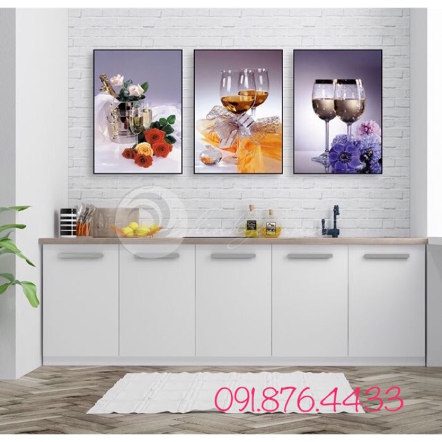 Bộ 3 tranh CANVAS mẫu tĩnh vật kt 30*40