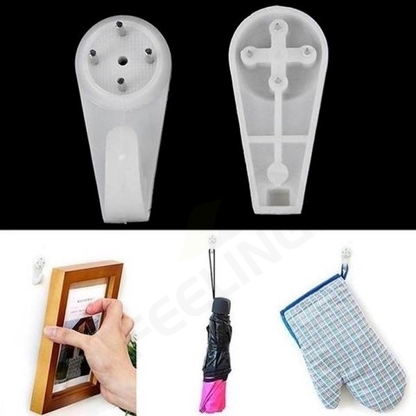 Set 4 Móc Treo Khung Ảnh / Túi / Chìa Khóa Gắn Tường Không Cần Khoan Lỗ