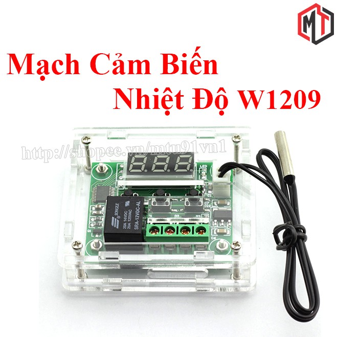 [Mã LIFEXANH03 giảm 10% đơn 500K] Combo Mạch ấp trứng W1209 - có vỏ mica