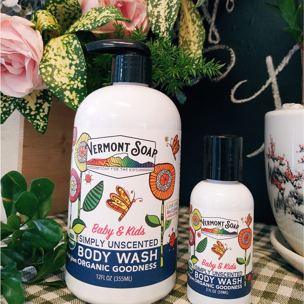 Sữa tắm hữu cơ cho bé (baby kids simply) - Vermont soap