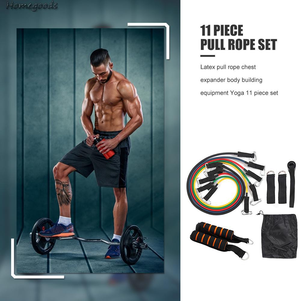 Set 11 Dây Kháng Lực Hỗ Trợ Các Bài Tập Gym Tại Nhà