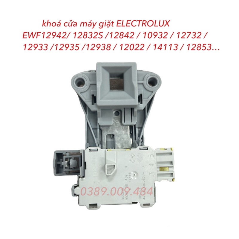 Công tắc khoá cửa máy giặt ELECTROLUX  12942/12832S /12842 / 10932 / 12732 /12933 /12935 /12938 / 12022 / 14113 / 12853…