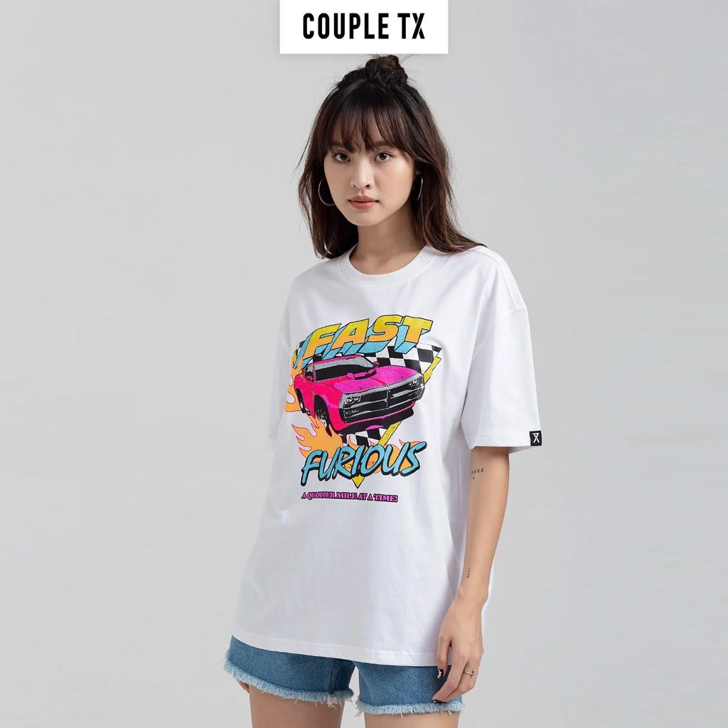 Áo Thun Nữ Couple TX FF In Nứt WTS 2180