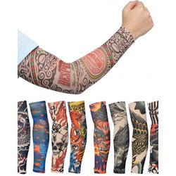 Găng Tay Chống Nắng Hình Xăm Tattoo Bao Tay In Hình Xăm Tạm Thời 3d Nghệ Thuật Chống Nắng Tia Uv